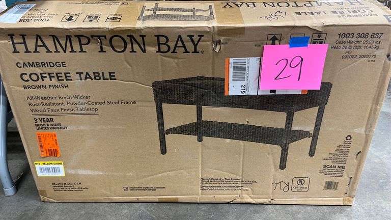 Hampton bay shop cambridge table