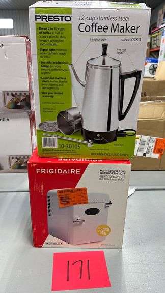 Presto 2 To 12 Cup Stainless Steel Electric Coffee Percolator